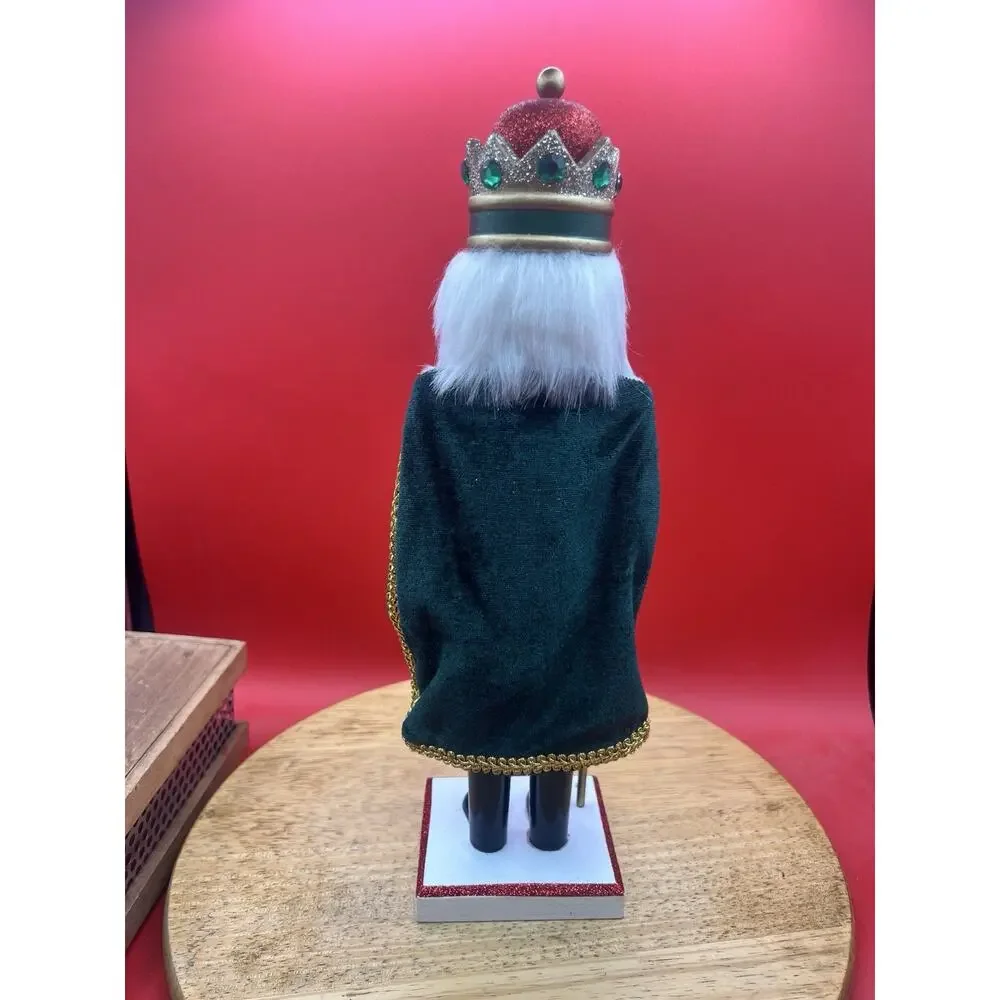 2020 Red Glitter King Guard Nutcracker Gold Wooden Christmas Holiday Cape 14